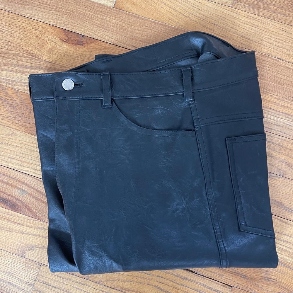 Pleather Jeans size 28x32.